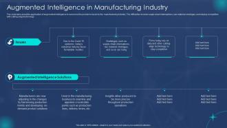 Augmented Intelligence In Manufacturing Machine Augmented Intelligence IT