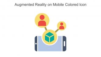 Augmented Reality On Mobile Colored Icon In Powerpoint Pptx Png And Editable Eps Format