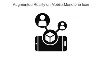Augmented Reality On Mobile Monotone Icon In Powerpoint Pptx Png And Editable Eps Format
