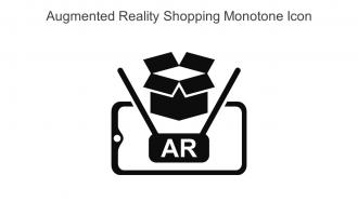 Augmented Reality Shopping Monotone Icon In Powerpoint Pptx Png And Editable Eps Format
