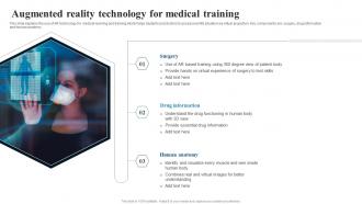 Augmented Reality Technology For Medical Training