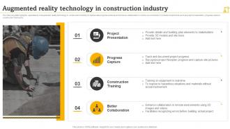 Augmented Reality Technology In Construction Industry