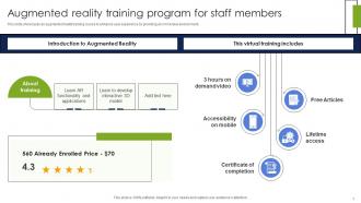 Augmented Reality Training Program For Staff Members