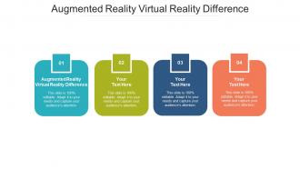 Augmented reality virtual reality difference ppt powerpoint presentation infographics diagrams cpb
