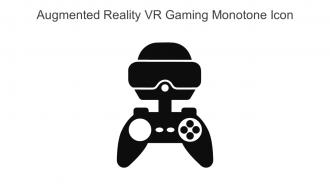 Augmented Reality VR Gaming Monotone Icon In Powerpoint Pptx Png And Editable Eps Format