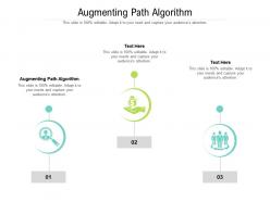 Augmenting path algorithm ppt powerpoint presentation model show cpb
