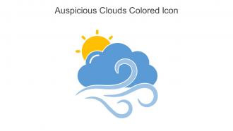 Auspicious Clouds Colored Icon In Powerpoint Pptx Png And Editable Eps Format