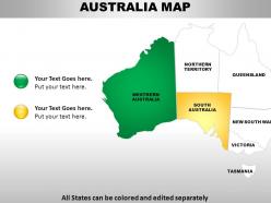 Australia continents powerpoint maps