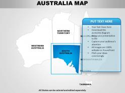 Australia continents powerpoint maps