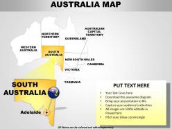 Australia continents powerpoint maps with act territory