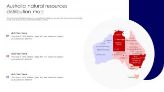 Australia Natural Resources Distribution Map