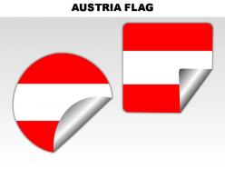 Austria country powerpoint flags