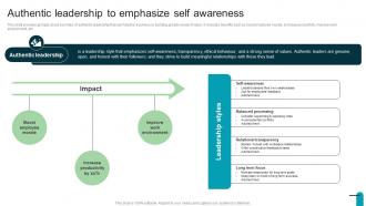 Authentic Leadership To Emphasize Self Visionary And Analytical Thinking Strategy SS V