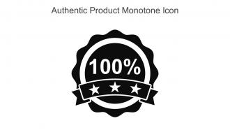 Authentic Product Monotone Icon In Powerpoint Pptx Png And Editable Eps Format