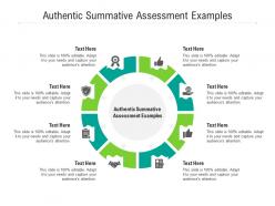 Authentic summative assessment examples ppt powerpoint presentation ideas inspiration cpb