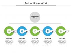 Authenticate work ppt powerpoint presentation model templates cpb