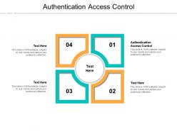 Authentication access control ppt powerpoint presentation inspiration deck cpb