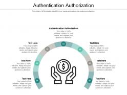 Authentication authorization ppt powerpoint presentation inspiration ideas cpb