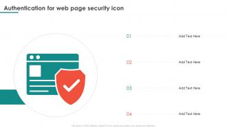 Authentication For Web Page Security Icon