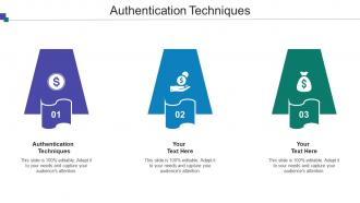 Authentication Techniques Ppt Powerpoint Presentation Model Demonstration Cpb