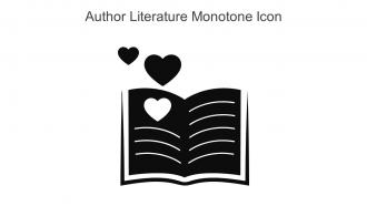 Author Literature Monotone Icon In Powerpoint Pptx Png And Editable Eps Format