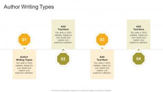 Author Writing Types In Powerpoint And Google Slides Cpb