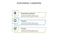 Authoritarian leadership ppt powerpoint presentation portfolio background designs cpb