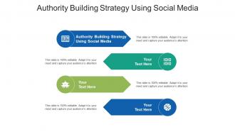Authority building strategy using social media ppt powerpoint presentation file background designs cpb