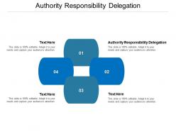 Authority responsibility delegation ppt powerpoint presentation layouts infographics cpb