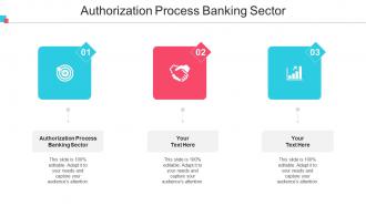 Authorization Process Banking Sector Ppt Powerpoint Presentation Pictures Template Cpb