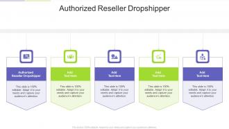 Authorized Reseller Dropshipper In Powerpoint And Google Slides Cpb