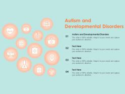 Autism and developmental disorders ppt powerpoint presentation infographic template