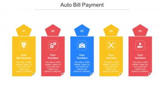 Auto Bill Payment Ppt Powerpoint Presentation Pictures Visual Aids Cpb