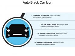 Auto black car icon