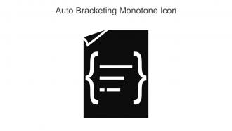 Auto Bracketing Monotone Icon In Powerpoint Pptx Png And Editable Eps Format