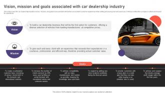 Auto Industry Business Plan Vision Mission And Goals Associated With Car Dealership Industry BP SS