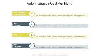 Auto Insurance Cost Per Month In Powerpoint And Google Slides Cpb