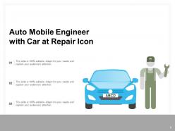 Auto repair mobile engineer repair icon tools exhausting mechanic fixing service