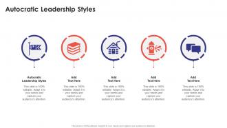 Autocratic Leadership Styles In Powerpoint And Google Slides Cpb