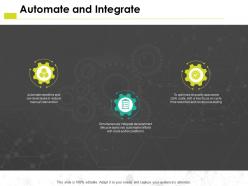 Automate and integrate platforms ppt powerpoint presentation pictures show