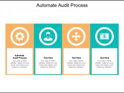 Automate audit process ppt powerpoint presentation gallery design inspiration cpb