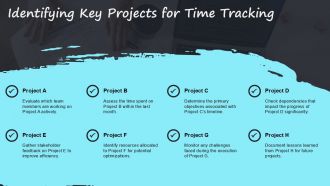Automate Time Tracking With Keywords And Projects PPT Mockup AT Editable Visual