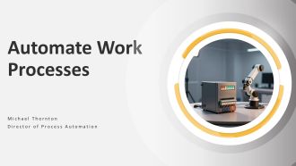 Automate Work Processes PPT Mockup VA