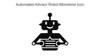Automated Advisor Robot Monotone Icon In Powerpoint Pptx Png And Editable Eps Format