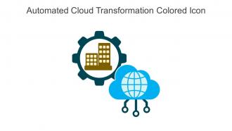 Automated Cloud Transformation Colored Icon In Powerpoint Pptx Png And Editable Eps Format