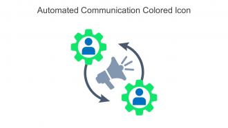 Automated Communication Colored Icon In Powerpoint Pptx Png And Editable Eps Format