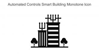 Automated Controls Smart Building Monotone Icon In Powerpoint Pptx Png And Editable Eps Format