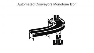 Automated Conveyors Monotone Icon In Powerpoint Pptx Png And Editable Eps Format