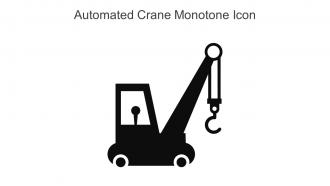 Automated Crane Monotone Icon In Powerpoint Pptx Png And Editable Eps Format