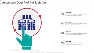 Automated data profiling tools icon